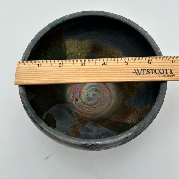 Raku Pottery Planter/Bowl - Picture 8 of 9